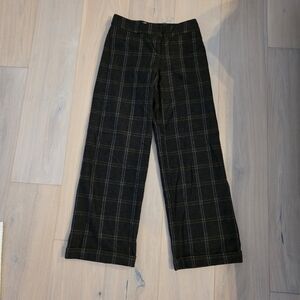 Peserico Plaid Wool Pants Made In Italy